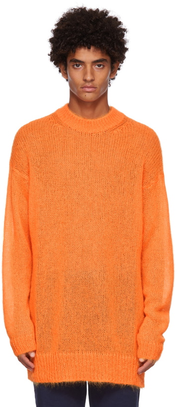 Photo: Kenzo Orange Mohair Oversized Sweater
