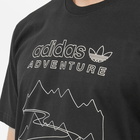 Adidas Men's Adventure Mountain Front T-Shirt in Black