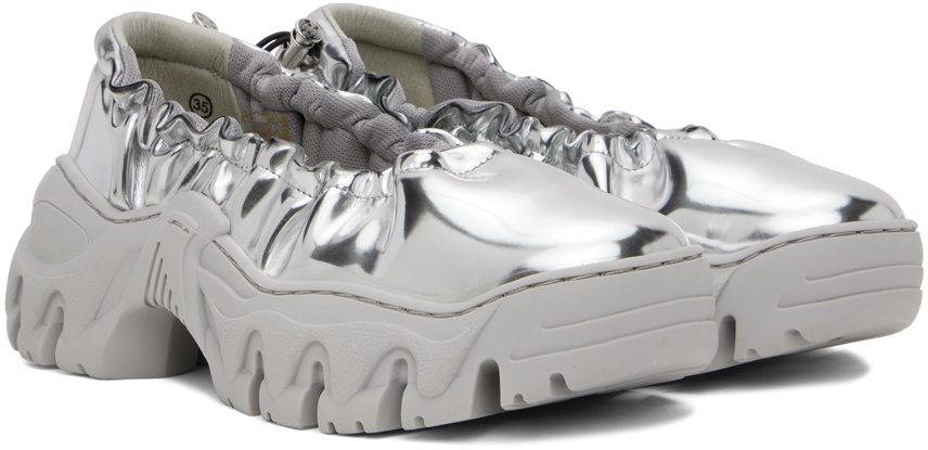 Rombaut SSENSE Exclusive Silver Boccaccio II Ballerina Flats