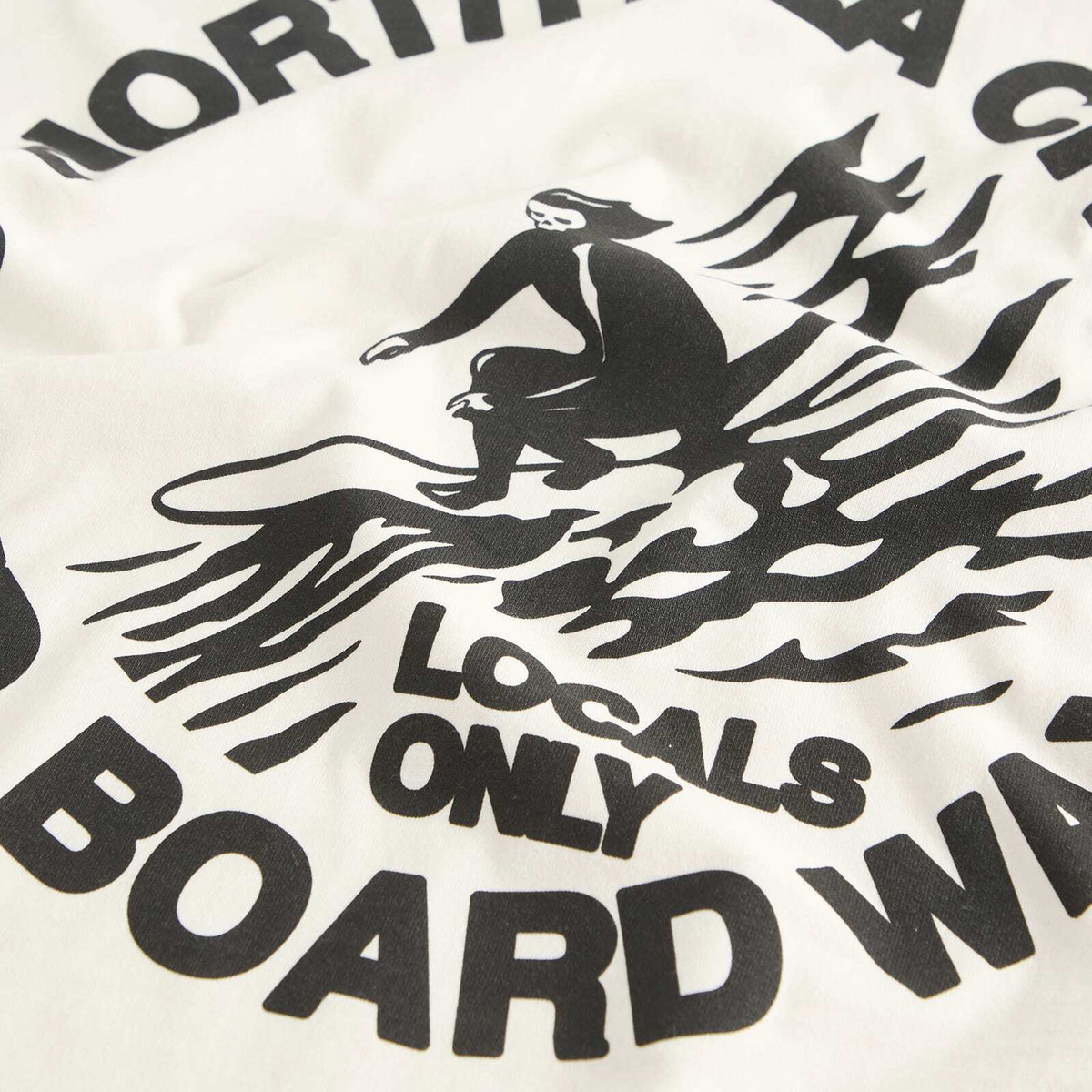 END. Coastal Board Wax T-Shirt in Ecru