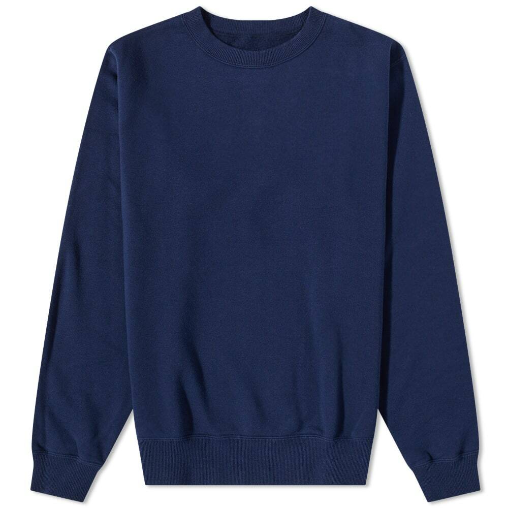 Uniform Experiment Men's Location Logo Crew Neck Sweat in Navy