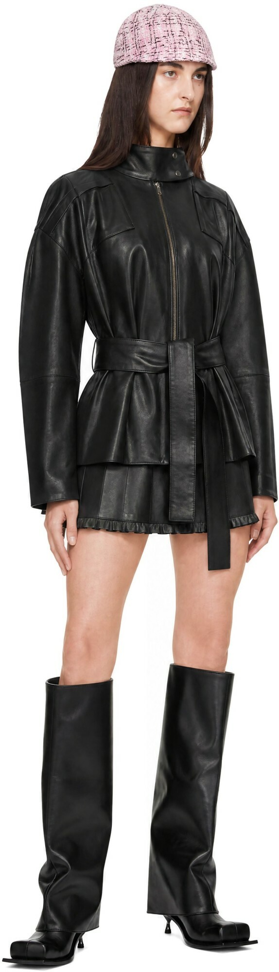 FIDAN NOVRUZOVA Black Julia Leather Jacket