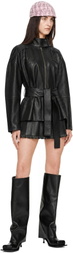 FIDAN NOVRUZOVA Black Julia Leather Jacket