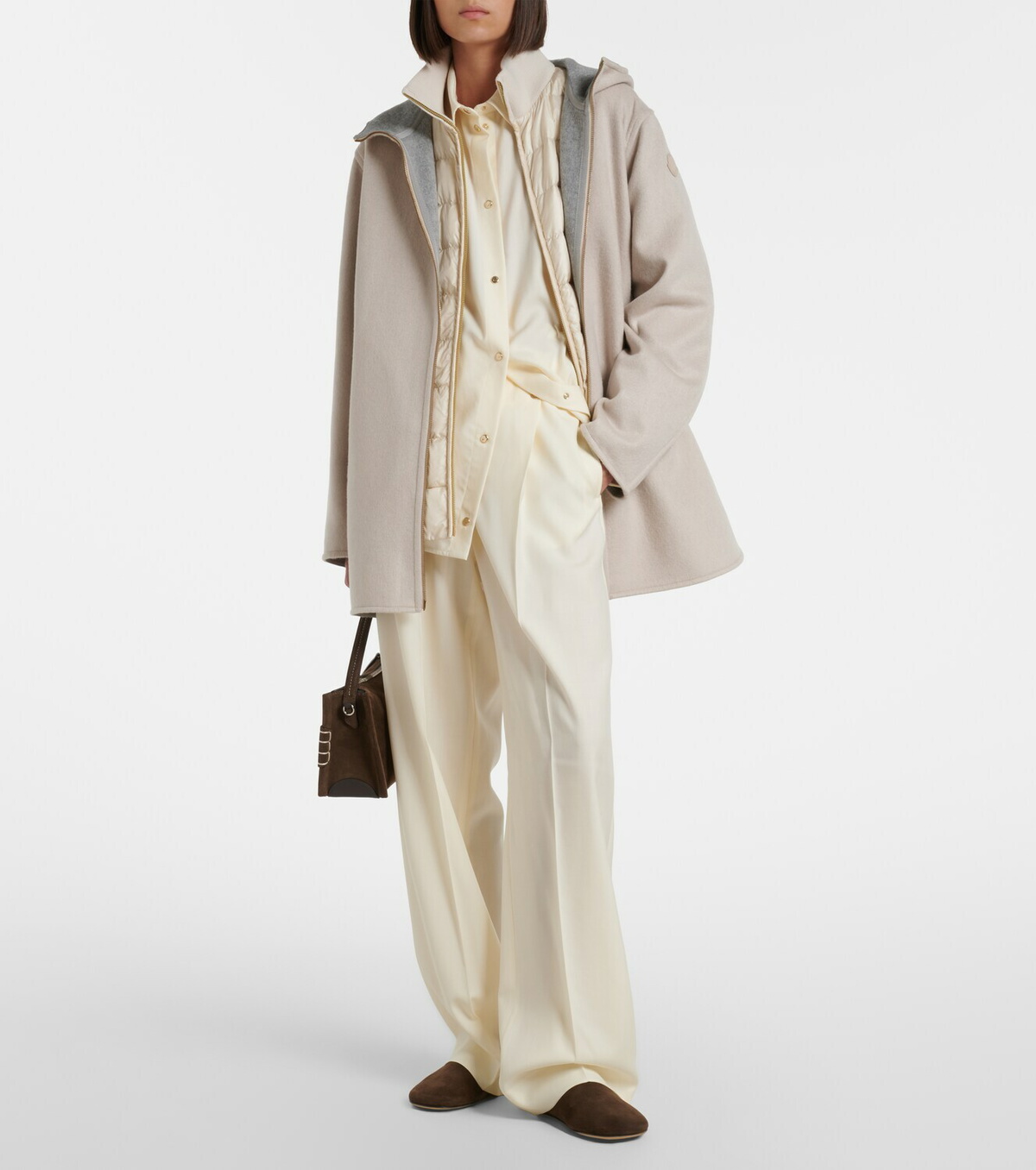 Moncler Hemiptere wool and cashmere jacket