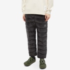 Gramicci x Nanga Packable Down Pant in Black