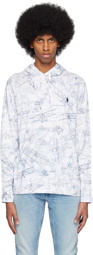 Polo Ralph Lauren White Aviation Print Hoodie