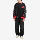 Air Jordan Men's x Awake NY Varsity Jacket in University Red/Black