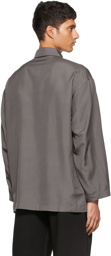 Lemaire Grey Silk Pyjama Shirt