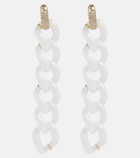 Shay Jewelry Pave Curl 18kt gold earrings with diamonds