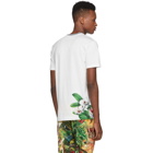 Dolce and Gabbana White Orchid Print T-Shirt