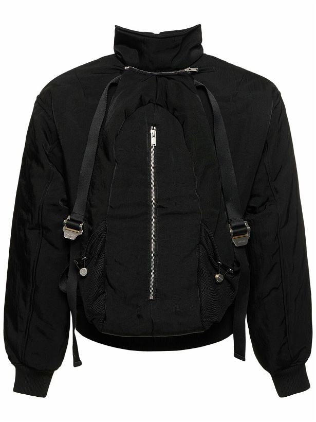 Photo: DION LEE - Nylon Puffer Jacket W/backpack