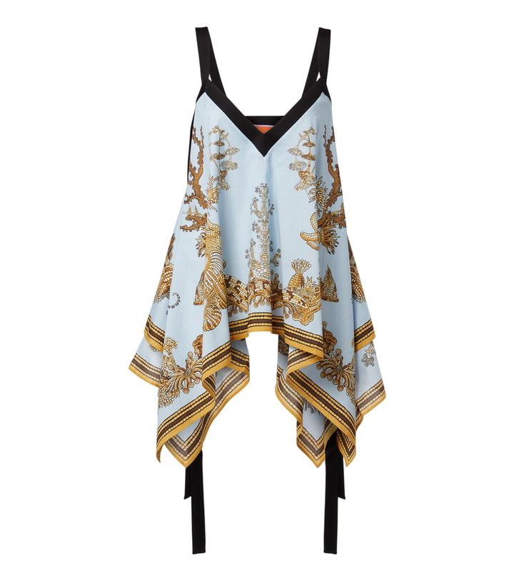 Photo: La DoubleJ Printed asymmetric cotton top