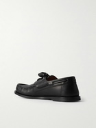 LOEWE - Campo Leather Boat Shoes - Black