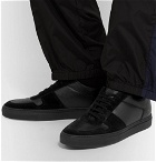 Common Projects - BBall Full-Grain Leather and Suede Sneakers - Black