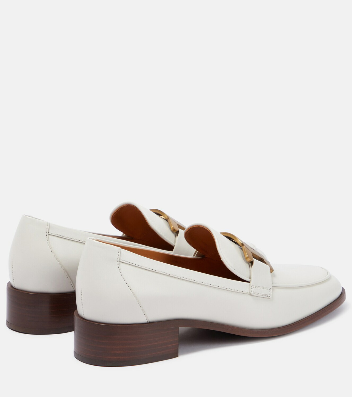 tod's embellished leather loafers