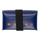 Marni Blue PVC Strap Card Holder