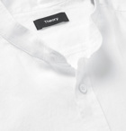 Theory - Kier Grandad-Collar Linen Shirt - White