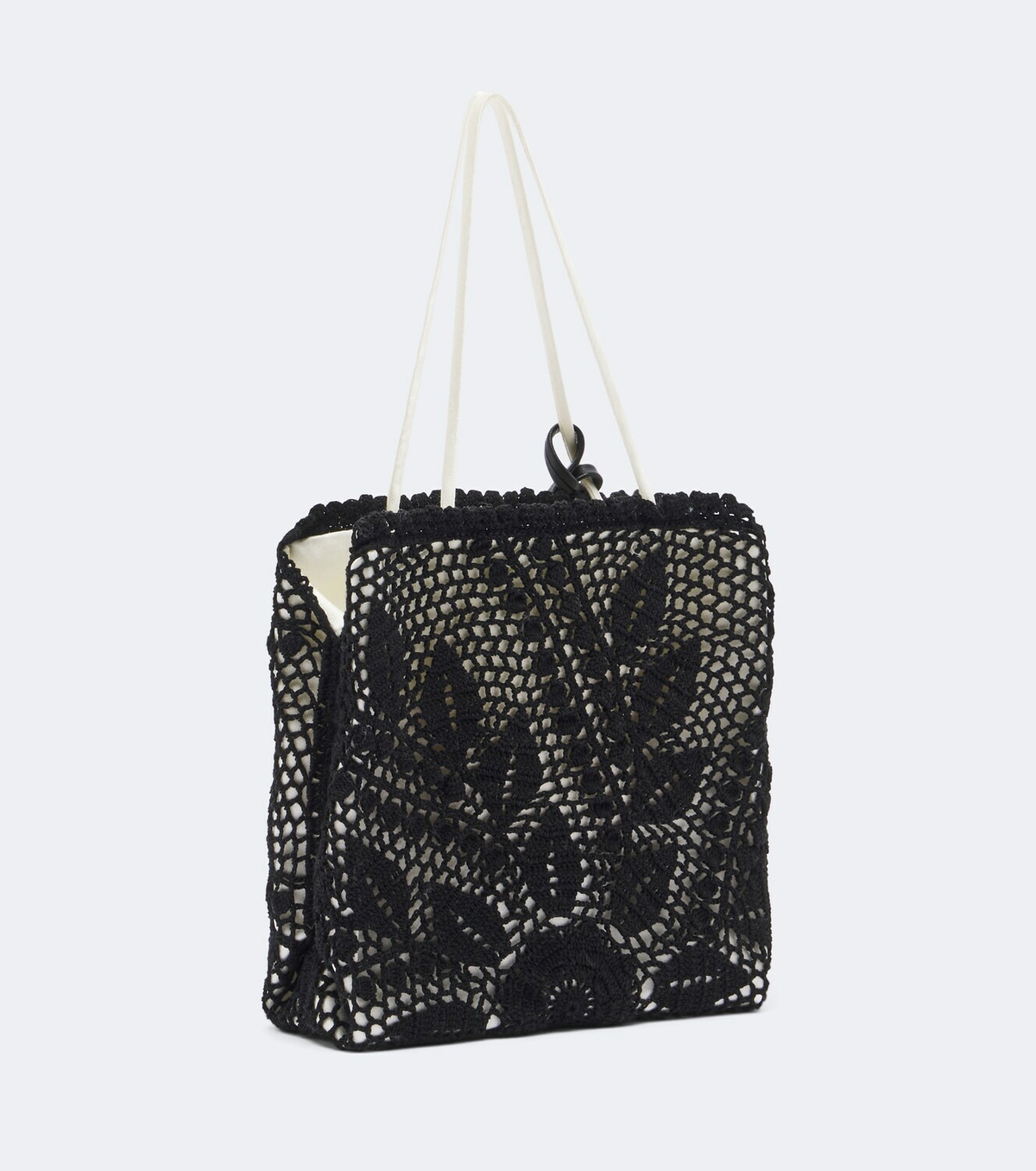 Magda Butrym Julia crochet satin top-handle bag