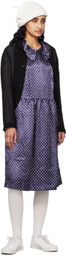 Comme des Garçons Girl Navy Polka Dot Midi Dress