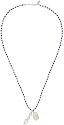 Santangelo Blue & Black Dede Necklace