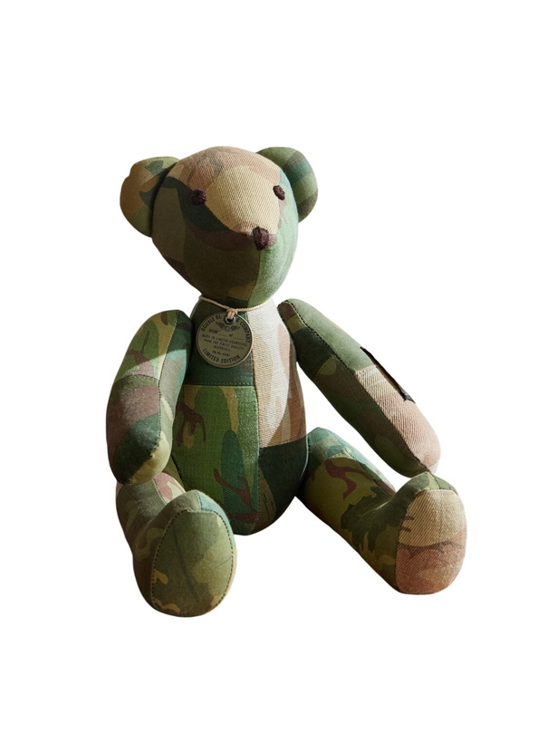 Photo: RRL - Patchwork Camouflage-Print Bear