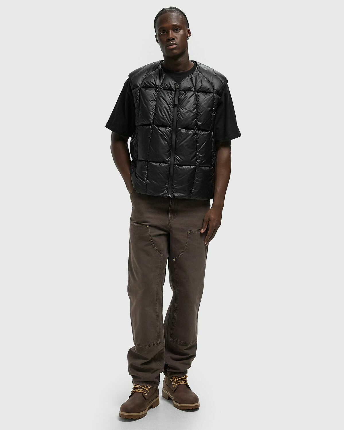 Goldwin 0 Three-Dimensional Down Light Vest Black Men