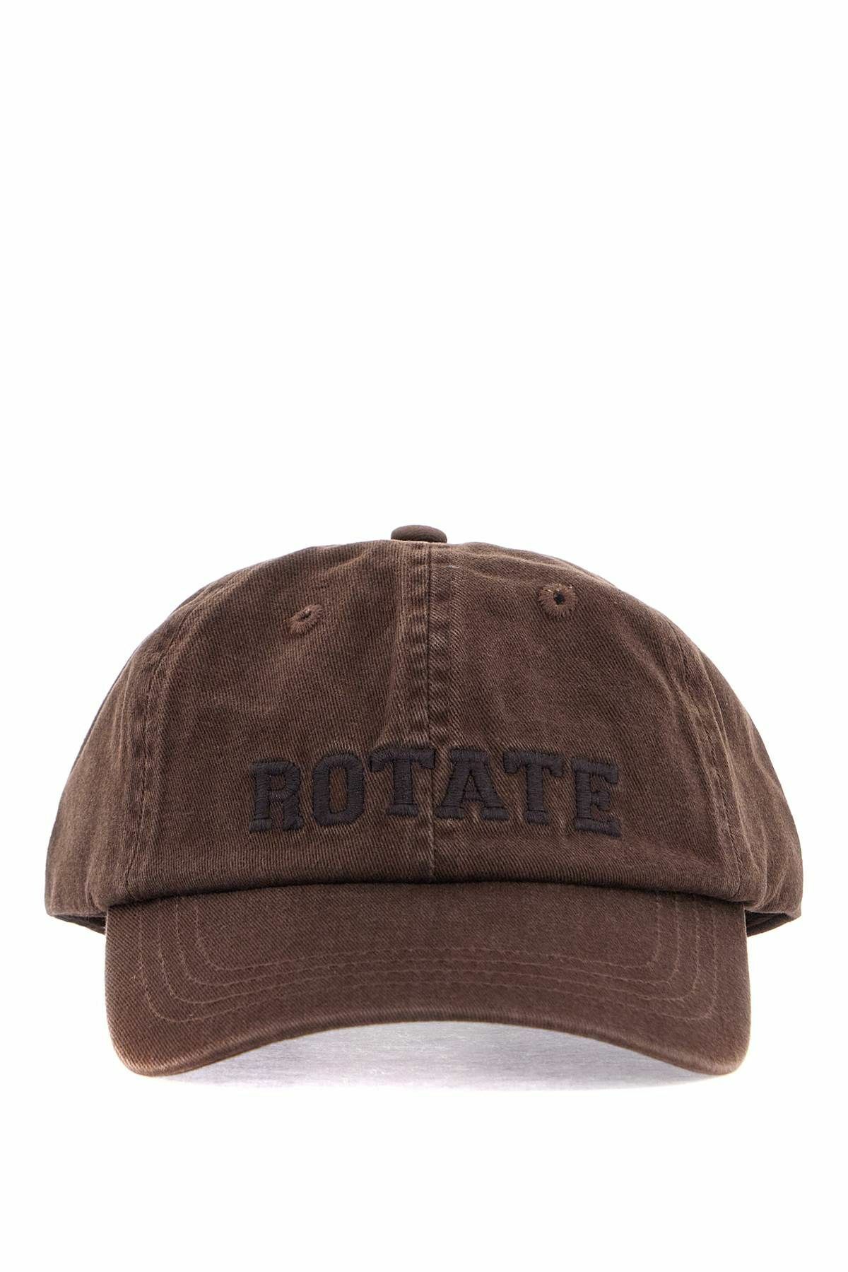 ROTATE baseball cap made of canvas Brown ROTATE Birger Christensen