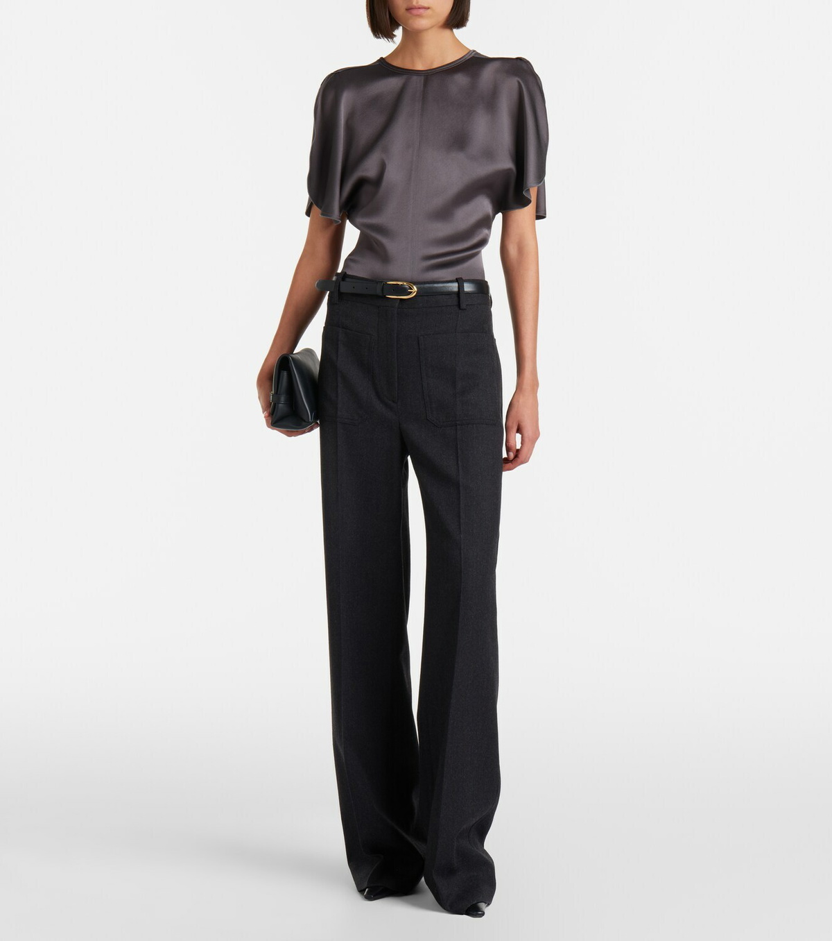 Victoria Beckham Bela crêpe satin top