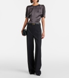 Victoria Beckham Bela crêpe satin top