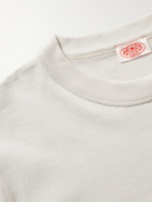 Armor Lux - Callac Logo-Appliquéd Organic Cotton-Jersey T-Shirt - Neutrals