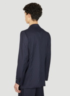 Horsebit Tailored Blazer in Dark Blue