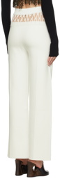 Dion Lee White Fishnet Tailored Trousers