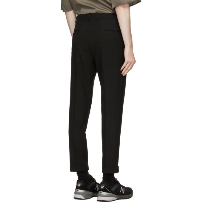 N.Hoolywood Black Slim Tapered Trousers N.Hoolywood