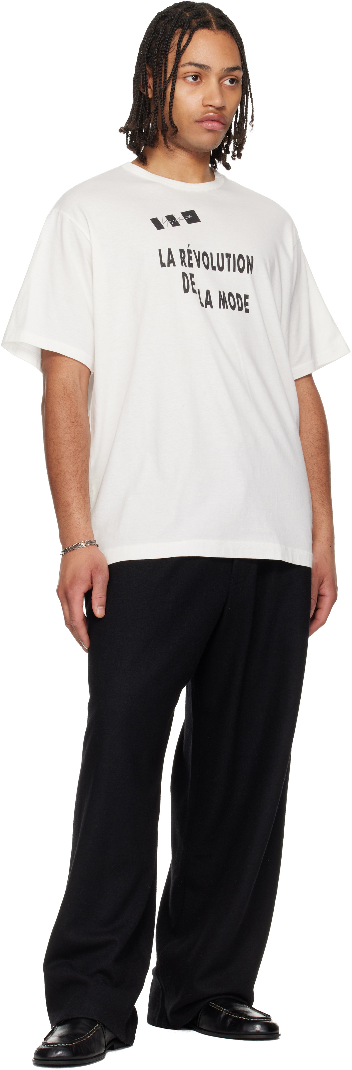 YOHJI YAMAMOTO Off-White 30/- Combed Plain Stitch Short Sleeve T-shirt