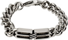 Balenciaga Silver BB Icon Bracelet