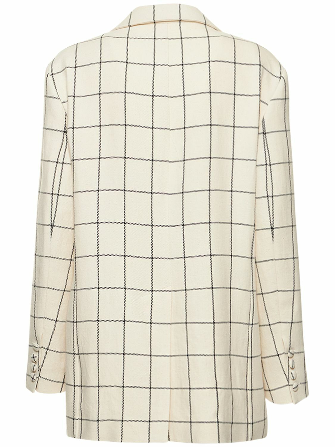 ROCHAS Macro Check Canvas Over Jacket