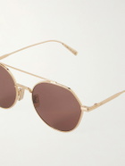 Dior Eyewear - DiorBlackSuit R6U Aviator-Style Gold-Tone Sunglasses