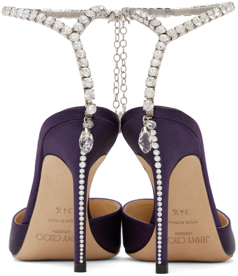 Jimmy Choo Purple Saeda 100 Pumps Jimmy Choo