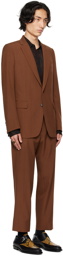 Dries Van Noten Orange Notched Lapel Suit