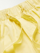 TEKLA - Organic Cotton-Poplin Shorts - Yellow