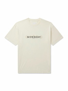 Givenchy - Tarot Story Logo-Print Cotton-Jersey T-Shirt - Neutrals