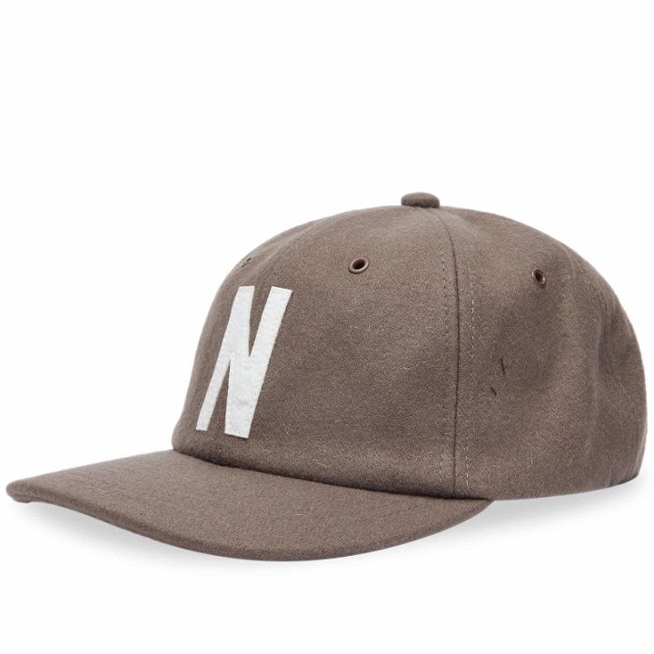 Photo: Norse Projects Men's Wool Sports Cap in Taupe