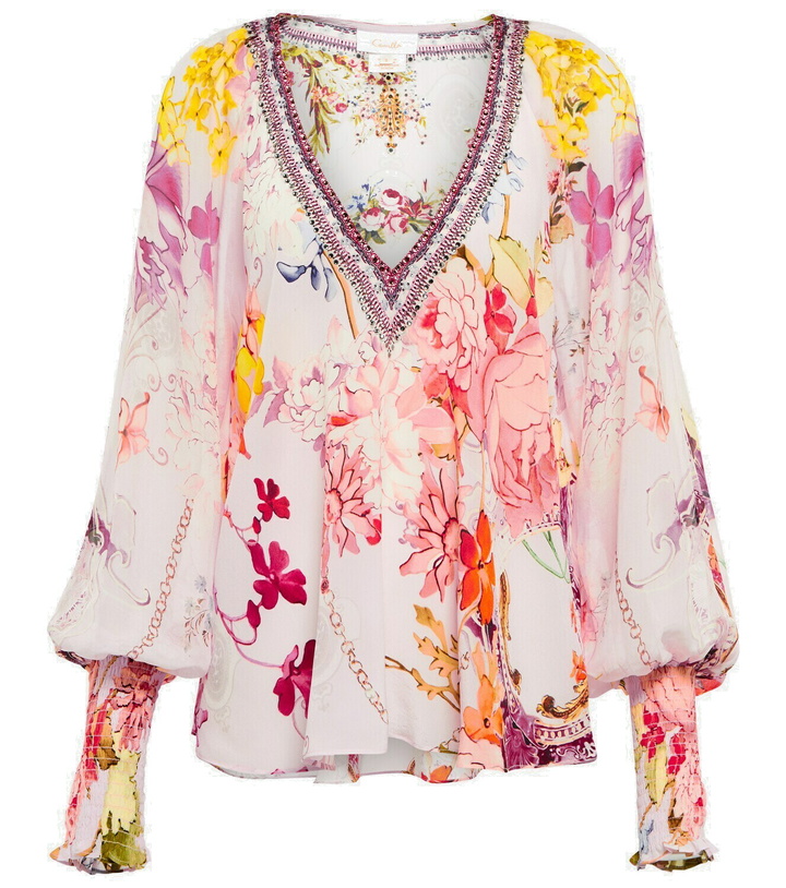 Photo: Camilla Floral silk blouse