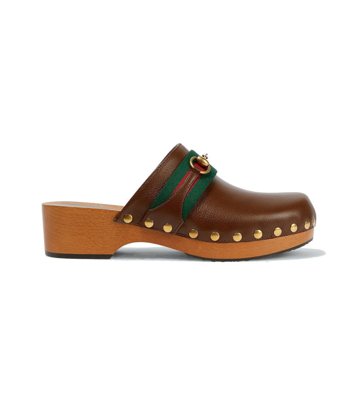 Gucci - Horsebit leather clogs Gucci