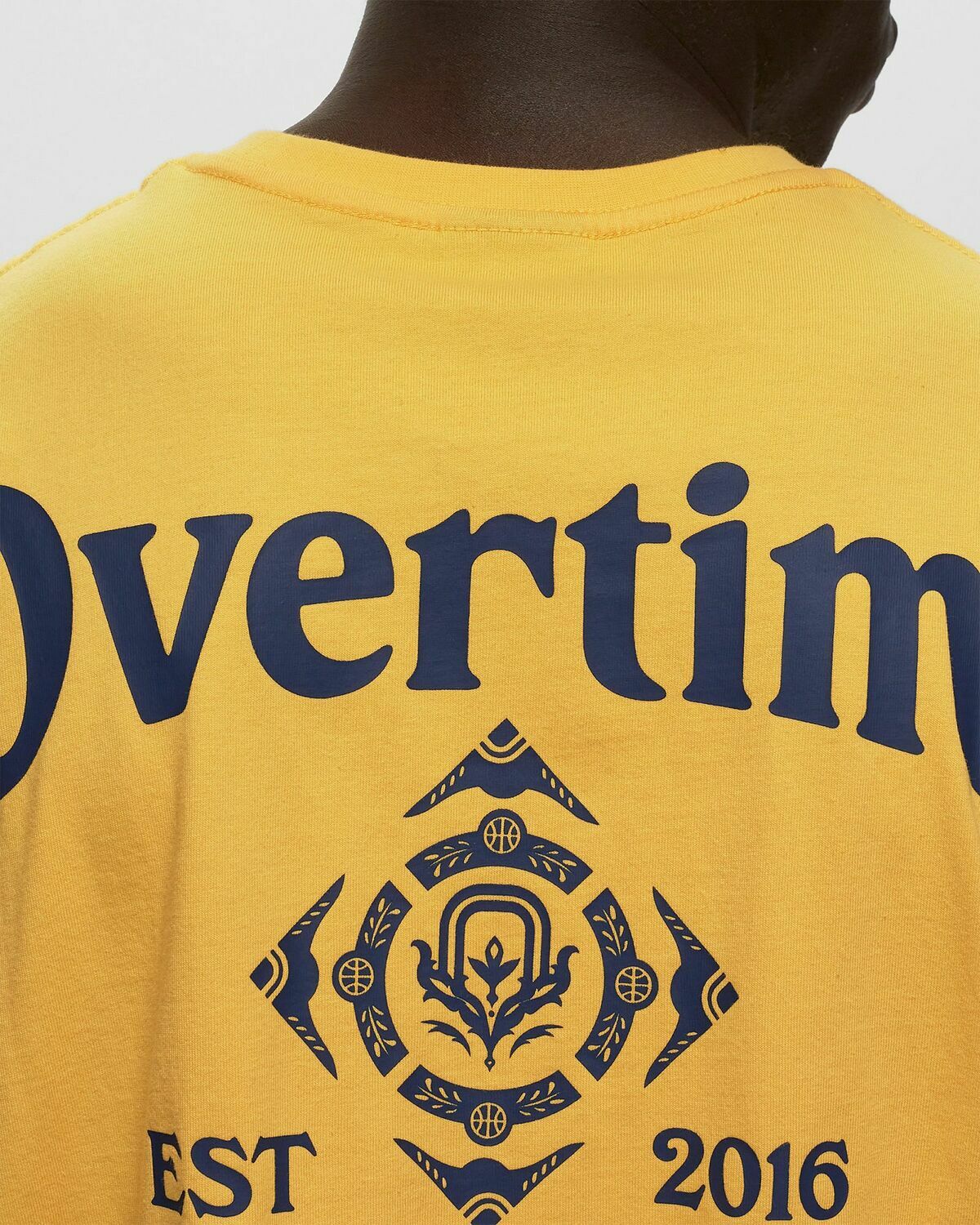 Overtime Courtside Tee Yellow Shortsleeves