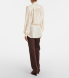 Valentino VGold wool-blend straight pants