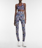 Pucci - Printed racerback sports bra