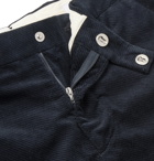 NN07 - Navy Scott Cotton-Corduroy Trousers - Blue