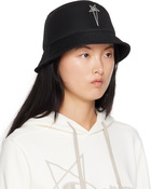 Rick Owens Black Champion Edition Gilligan Bucket Hat