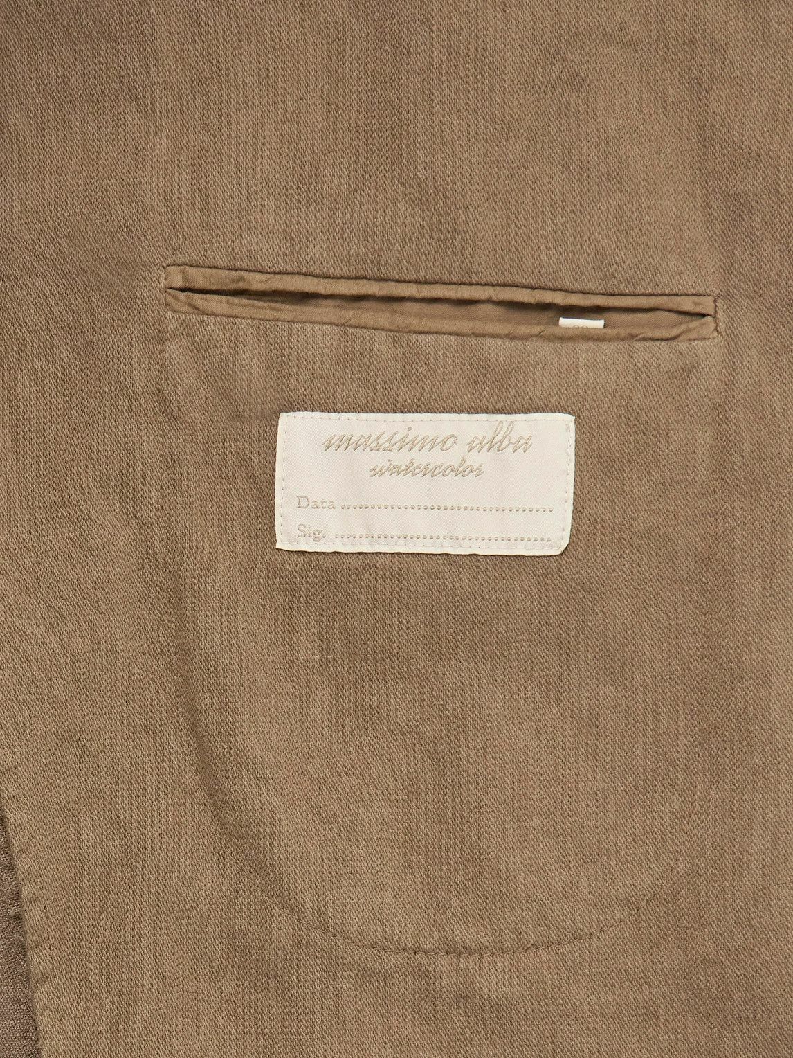 Massimo Alba - Baglietto Cotton and Linen-Blend Blazer - Brown